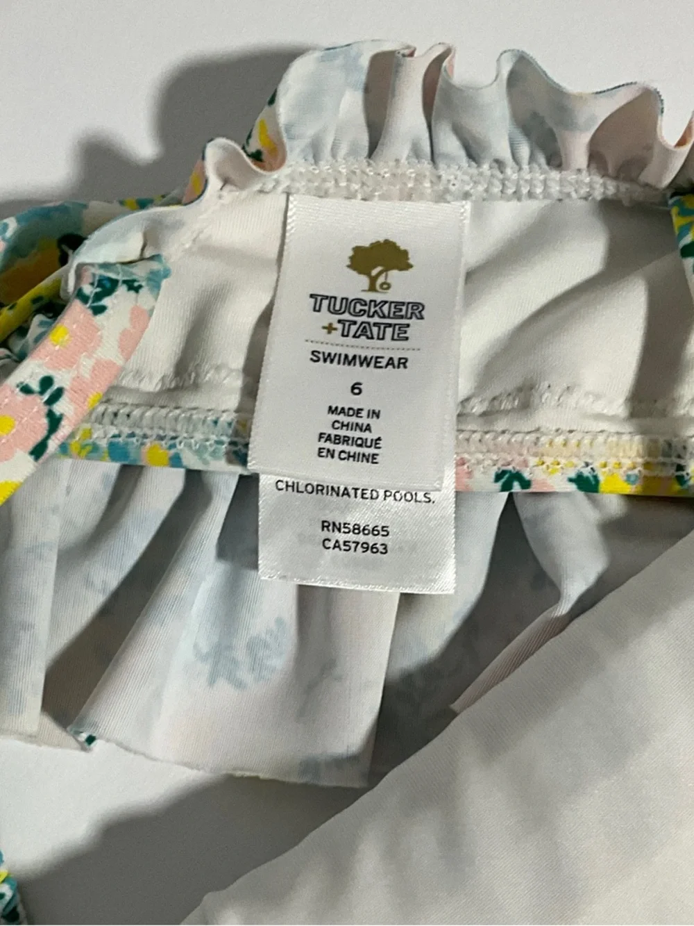 Tucker + Tate Floral Smocked Tank Top - Pink, Green, Yellow